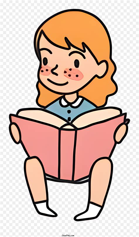 Young Girl Livro De Leitura Pernas Escondidas Por Baixo Png