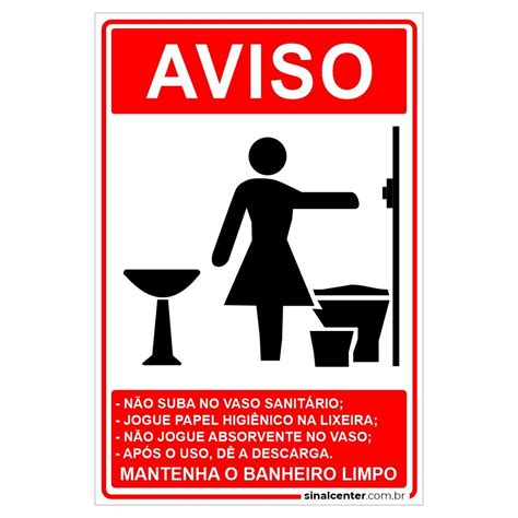 Placa De Aviso Banheiro Feminino