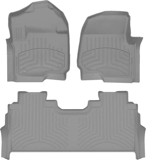 Weathertech Custom Fit Floorliners For Ford Super Duty 1st And 2nd Row 461012 1 6