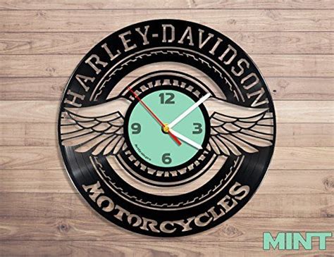 Amazon Harley Davidson Motorcycle Vinyl Record Wall Clock Home