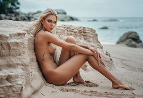 Обои women face blonde portrait Evgeny Freyer tanned depth of