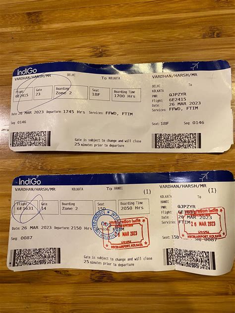 Indigo Boarding Pass