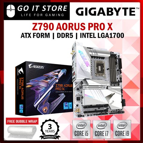 Gigabyte Z790 Aorus Pro X Ddr5 Wifi Lga1700 Gaming Motherboard Intel Core 13th 14th Gen