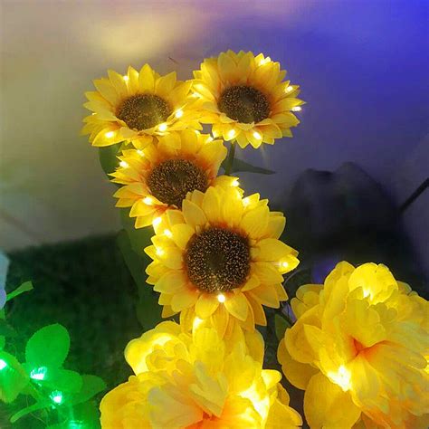 Wholesale Led Solar Outdoor Waterproof Decorative Lighting Sunflower