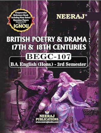 Buy Neeraj Publications Begc British Poetry And Drama Th And Th