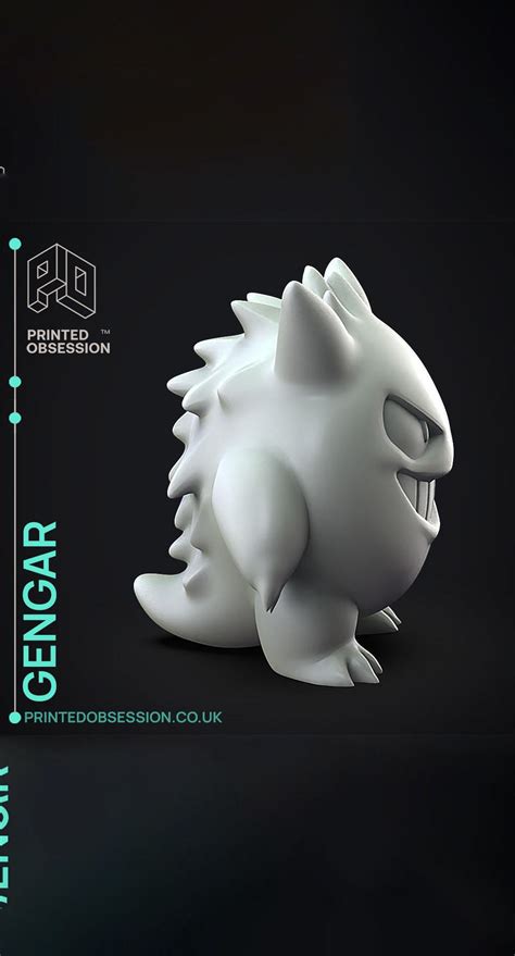 Gengar Pokemon Fan Art 3d Model By Printedobsession On Thangs