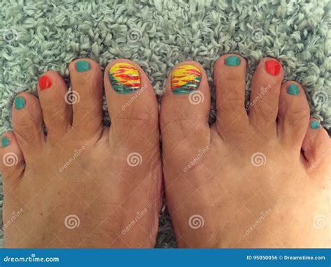 Painted Toes Stock Photo Image Of Vacation Toes Arizona 95050056