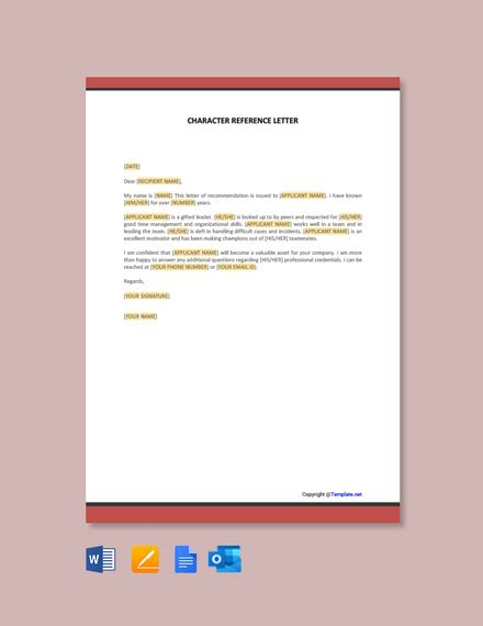 Professional Reference Letter For Nurse Template Google Docs Word