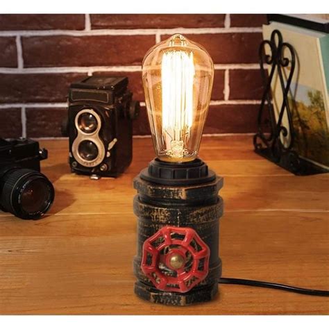 Lampe Tuberia Table De Bureau Industriel Et Vintage Steampunk En