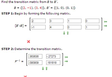 Find The Transition Matrix From B To B Calculator Qcalculatorl