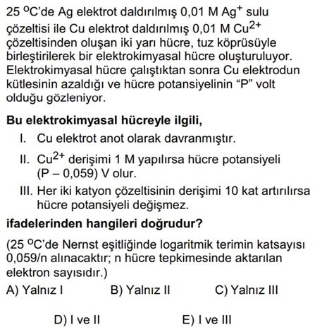 2022 AYT Kimya Sorularının Çözümü Çıkmış Sorular TYT AYT Kimya