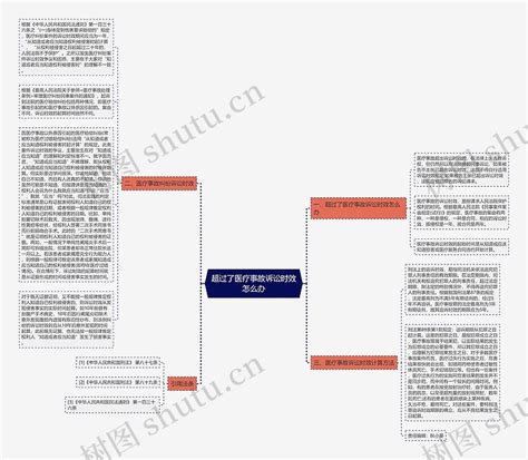 超过了医疗事故诉讼时效怎么办思维导图编号p7343660 Treemind树图