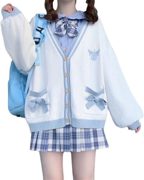 Preppy Aesthetic Clothes for Teen Girls Cute Cardigan Kawaii Cardigan ...