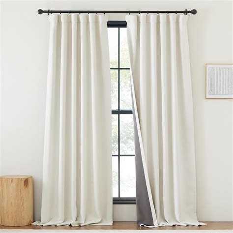 Amazon Nicetown Faux Linen Blackout Curtains For Bedroom Rod