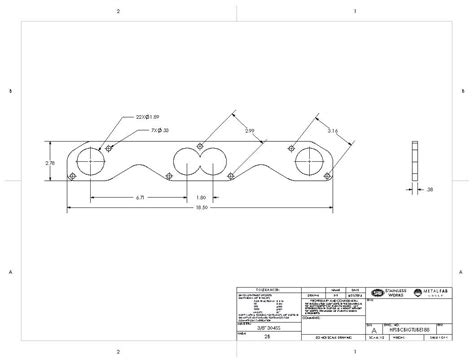 Small Block Chevy Hooker Pattern 7 Bolt Header Flange