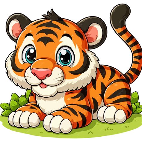 Premium Vector Cartoon Tiger Isolated On White Background Pro Vector