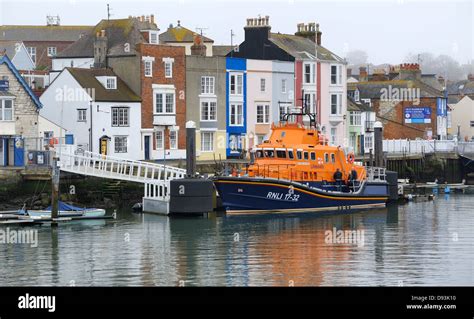 Rnlb Lifeboat Ernest And Mabel Weymouth Harbour Quayside Dorset England