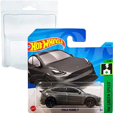 Friki Monkey Hot Wheels Tesla Model Y HW Green Speed 1 10 37 250 HKK20 Short Card Mattel 2023