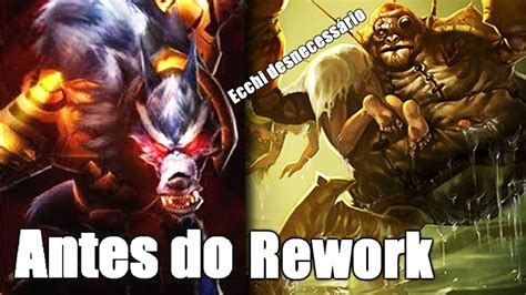 Antes do Rework Ecchi Desnecessário kk Urgot e Warwick Antigos YouTube