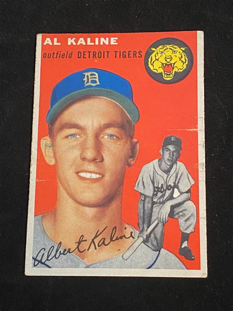 Lot Vg Topps Al Kaline Rookie Baseball Card Hof