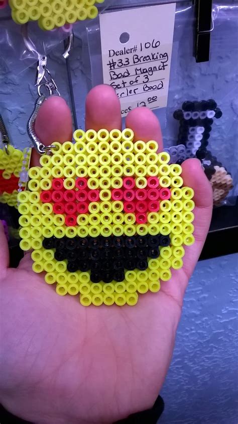 Eye Emoji Perler Bead Crochet Earrings Perler Beads Diy Crafts