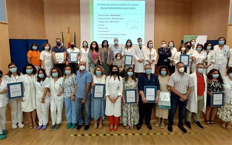 Ocho Unidades Del Área De Gestión Sanitaria Sur De Sevilla Reciben La