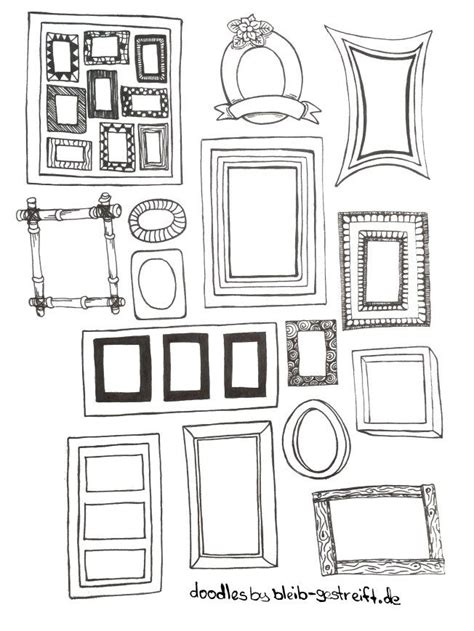 Doodles Zeichnen Gekritzel Handgezeichnete Umrandungen