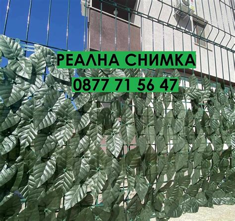 Декоративни пана тип Жив плет декорация за ограда стена тераса балкон ...