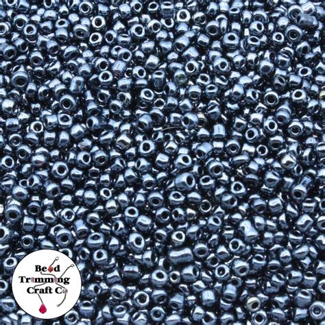 Seed Bead 120 Hematite Price Per Gram Bead Trimming And Craft Co