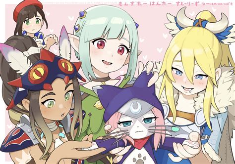 Kayna Tsukino Ena Ayuria And Lilia Monster Hunter And 1 More