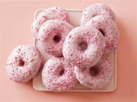 Pink Strawberry Doughnuts Recipe Claire Thomas Food Network