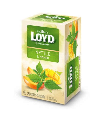 Herbata ziołowa Loyd Tea pokrzywa z mango 20 szt Loyd Tea Sklep