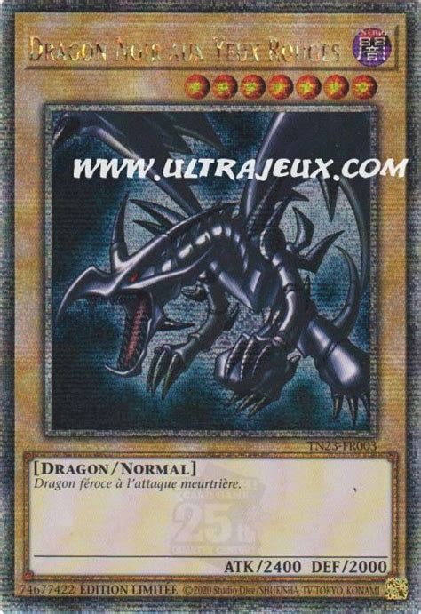 Dragon Noir Aux Yeux Rouges Tn Fr Carte Yu Gi Oh Cartes L