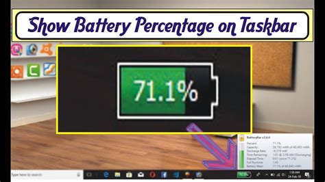 How To Show Remaining Battery Percentage On Windows Taskbar