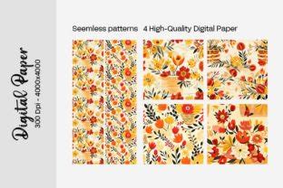 Floral Digital Paper Seamless Patterns Graphic By Hassanaasi