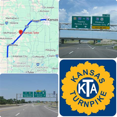 TOP - The Kansas Turnpike is a 236-mile (380 km) controlled-access toll ...