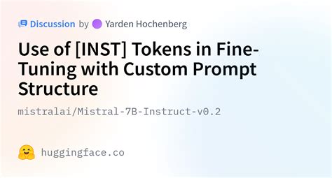 Mistralai Mistral B Instruct V Use Of Inst Tokens In Fine