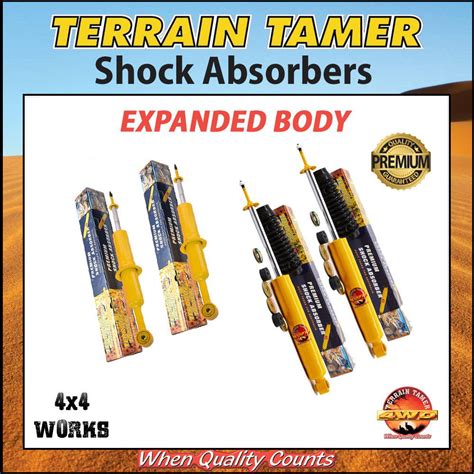 Terrain Tamer TGS Expanded Body Shock Absorbers Toyota Land Cruiser