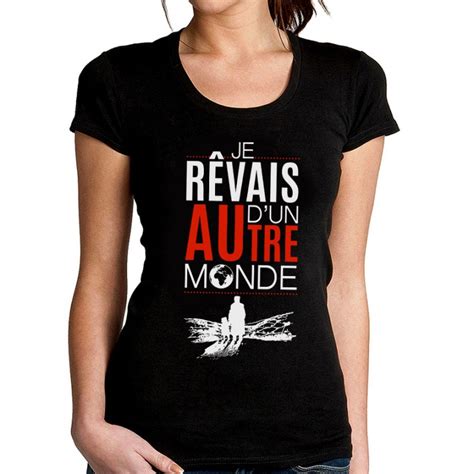 T Shirt Femme Noir Je R Vais D Un Autre Monde Ketshooop T Shirts