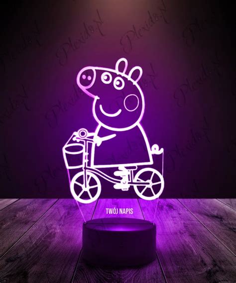 Lampka Led D Plexido Winka Peppa Na Rowerze