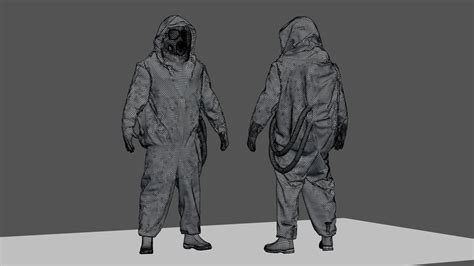 Hazmat Suit Nbc 3d Model Cgtrader