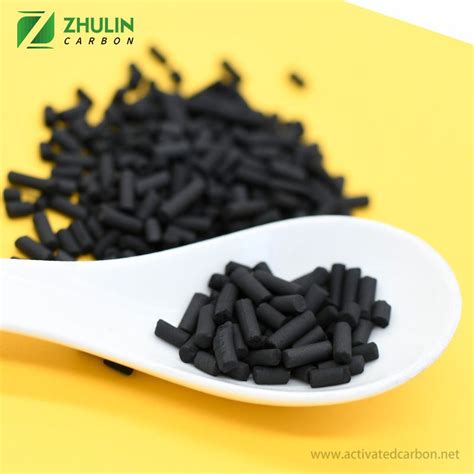 4mm Anthracite Coal Based Air Gas Purification Columnar Pellet Extruded