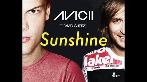 Avicii Vs David Guetta Sunshine New Generation Spectrum Youtube