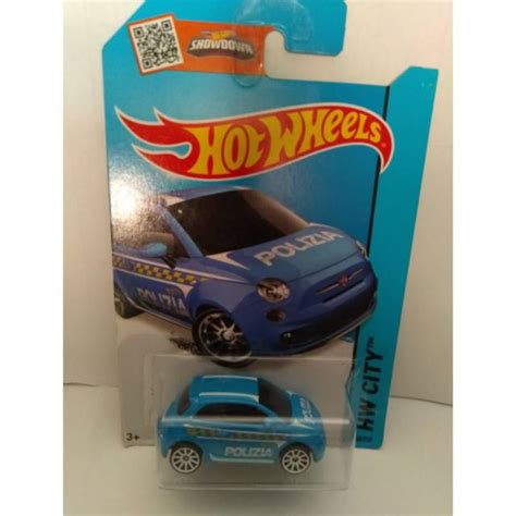 Jual Hot Wheels Fiat 500 Biru Polizia Shopee Indonesia