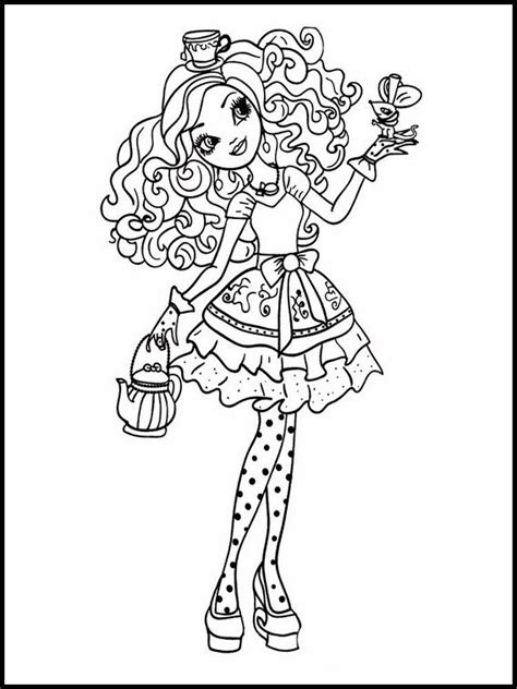 Ever After High 7 dibujos faciles para dibujar para niños Colorear