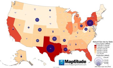 Natural Gas Production Map