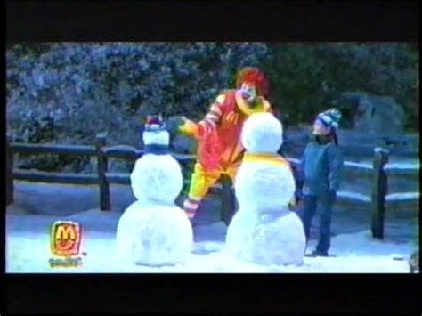 McDonalds Snowman Ad 12 21 2001 YouTube