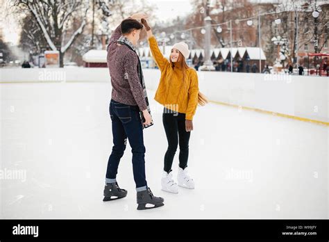 Cute Couples Ice Skating