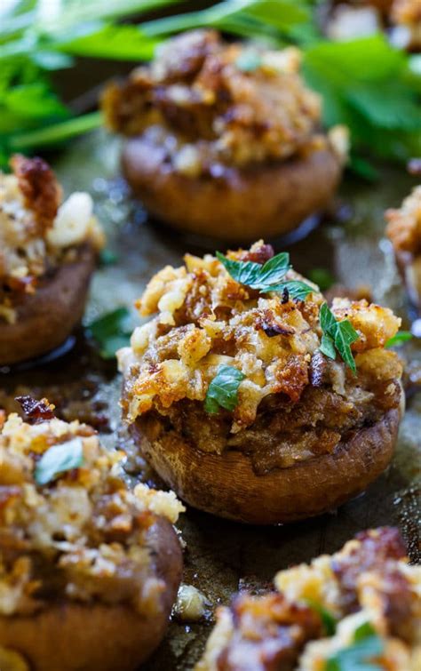 Sausage Stuffed Mushrooms Spicy Southern Kitchen