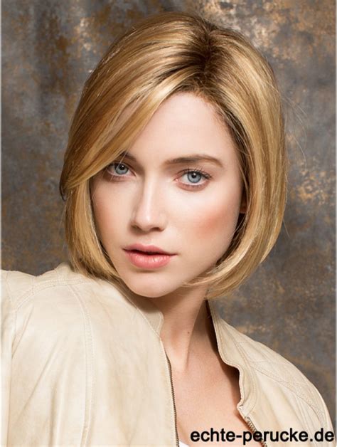 Kinn L Nge Blonde No Fuss Zoll Straight Bob Per Cken